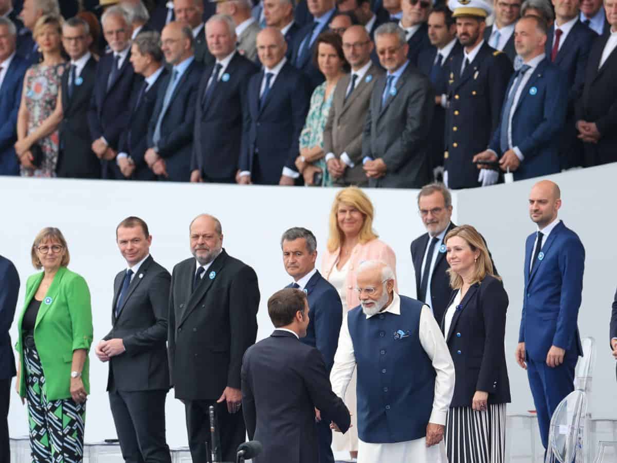 PM Narendra Modi met the President of the French National Assembly