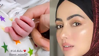 Sana Khan shares new glimpse of her son Tariq Jamil