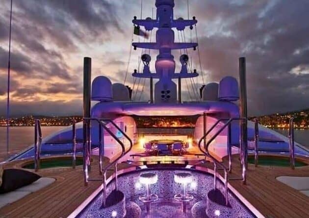 serene yacht inside