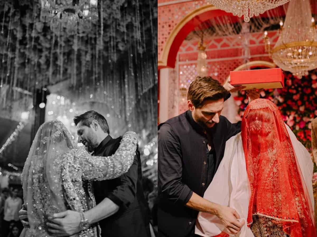 Jaw-Dropping price of Shahid Afridi's daughter's wedding dress!