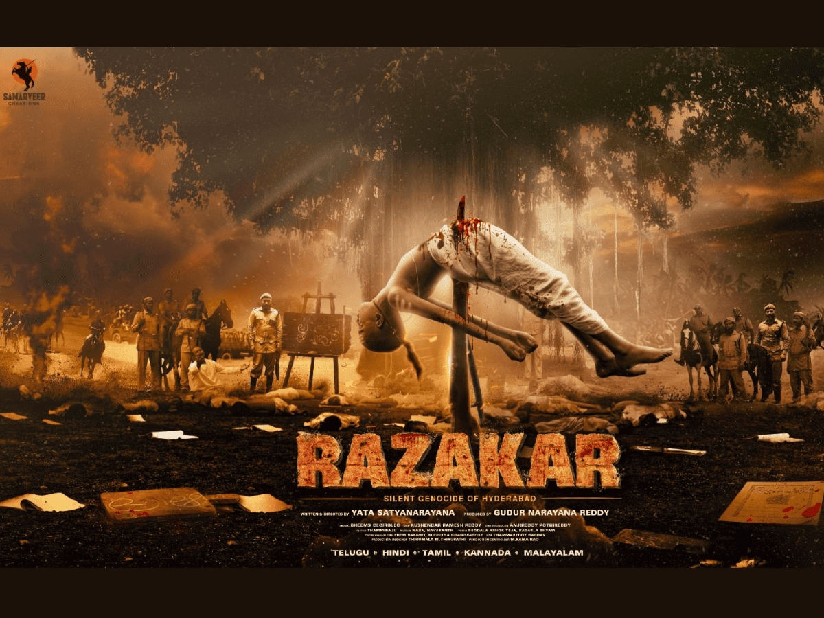 BJP leader funded movie Razakar wins Telangana Gaddar award by Congress govt. Image of movie Razakar