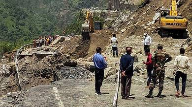 Aftermath of rains in Chamoli