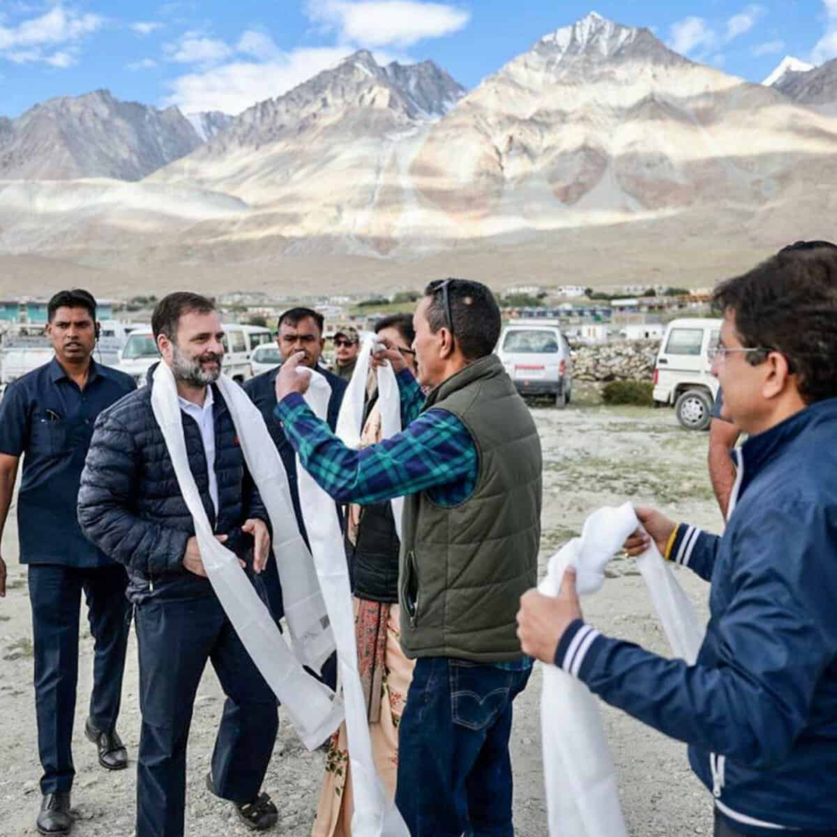 Rahul Gandhi in Leh