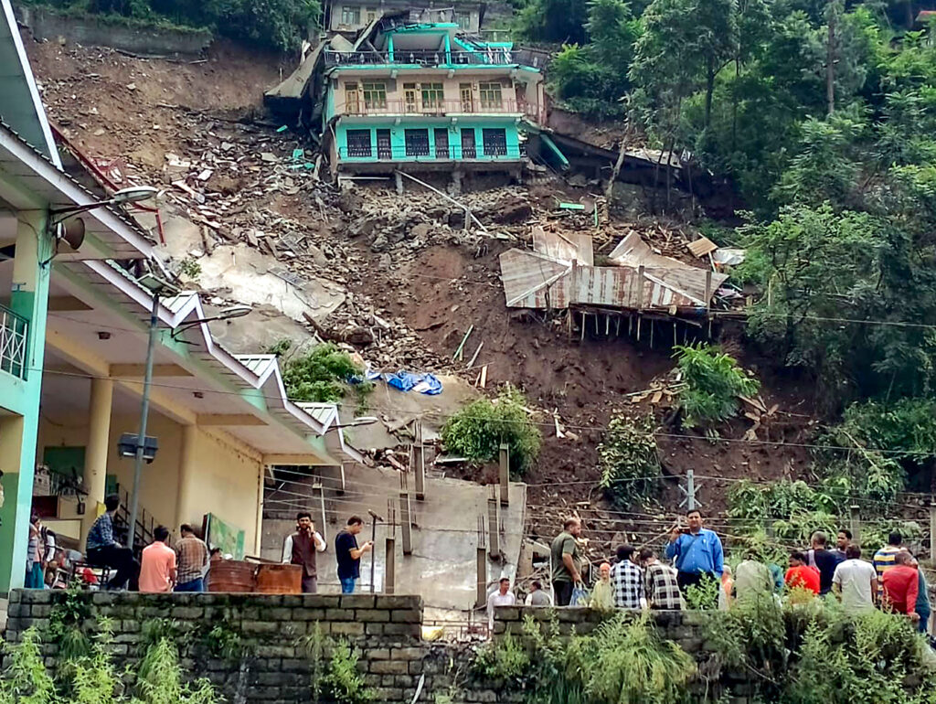 Landslide in Himachal Pradesh's Kullu