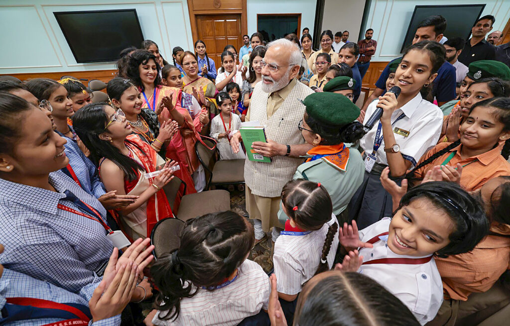 PM Narendra Modi celebrates Raksha Bandhan