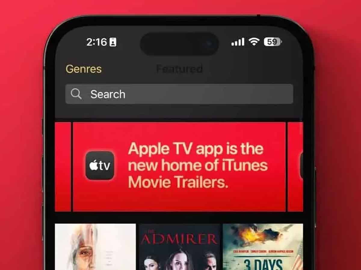 Apple to shut its classic iTunes Movie Trailers app