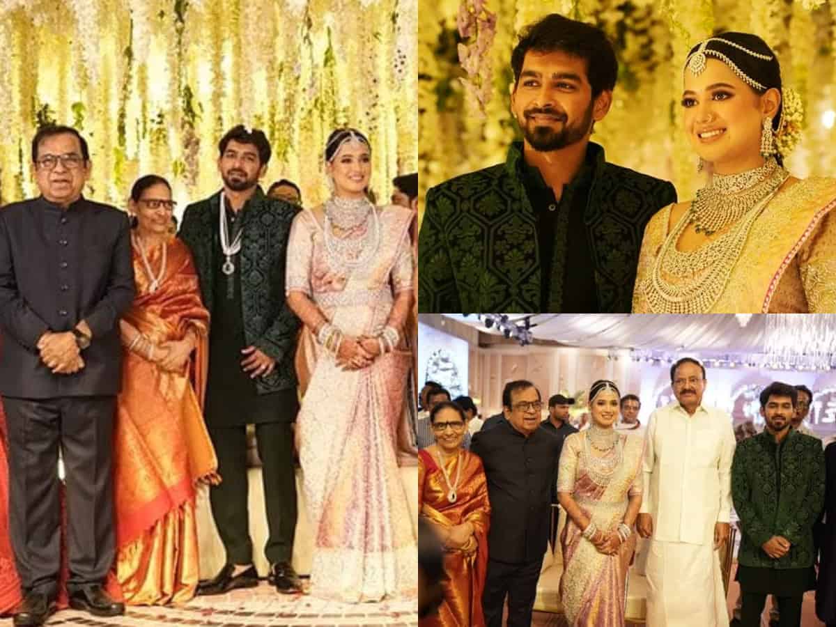 Inside Brahmanandam’s son's marriage at anvaya convention, Hyderabad