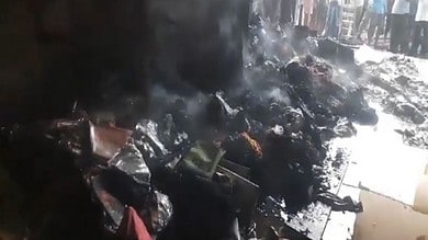 Andhra Pradesh: Fire breaks out in Srikakulam shopping mall
