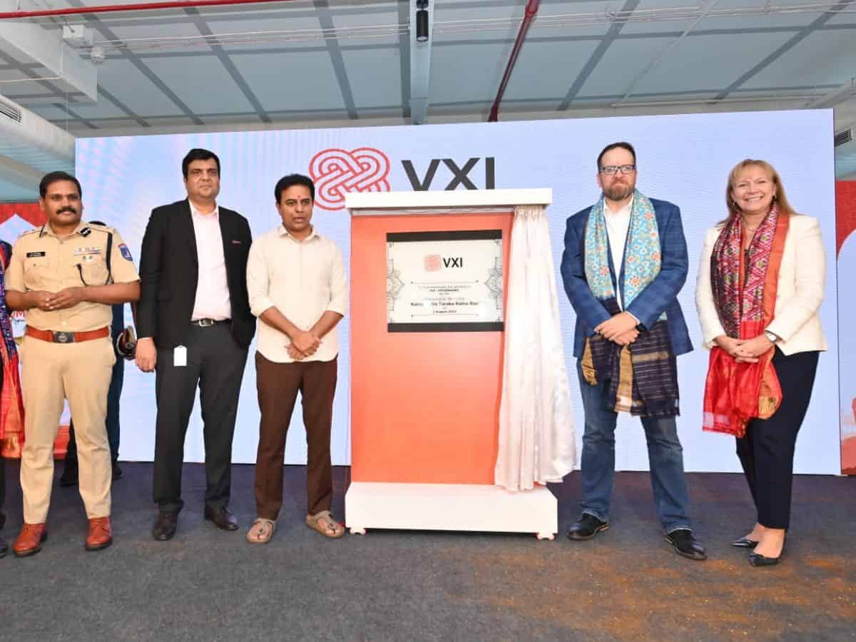 KTR inaugurates VXI Global Solution's 1st India CoE in Hyderabad