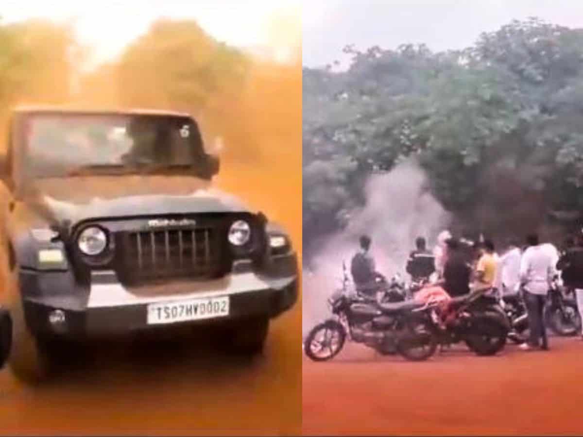 Telangana: Illegal car racing at Ananthagiri Hills amid I-Day fest