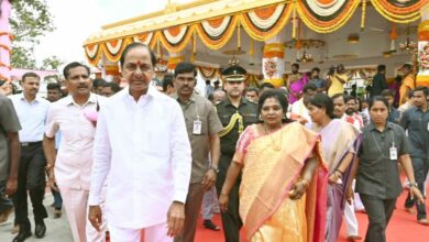 KCR inaugurates temple, mosque, church at Telangana Secretariat