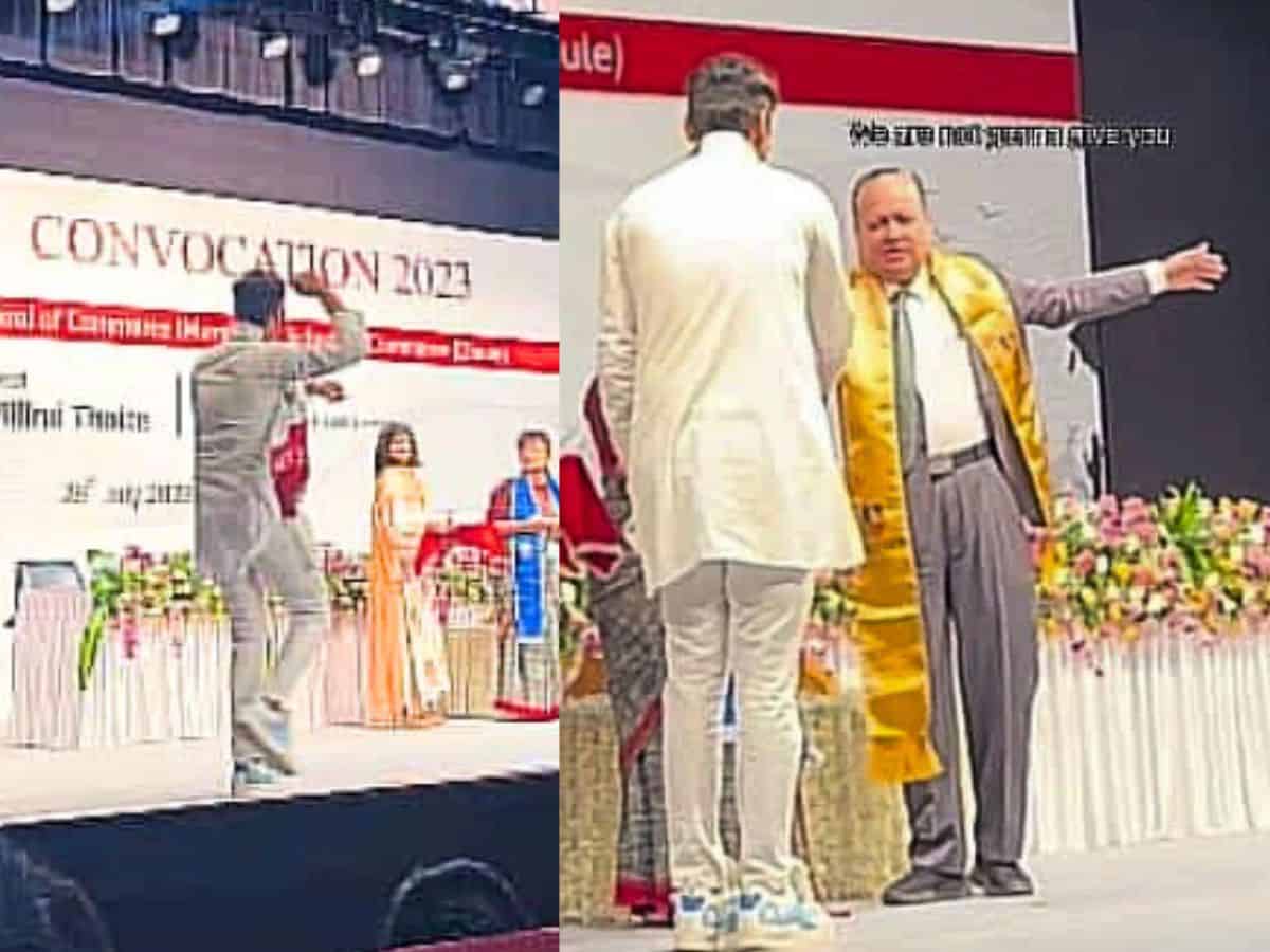 Watch: Student dance on convocation dais irks faculty