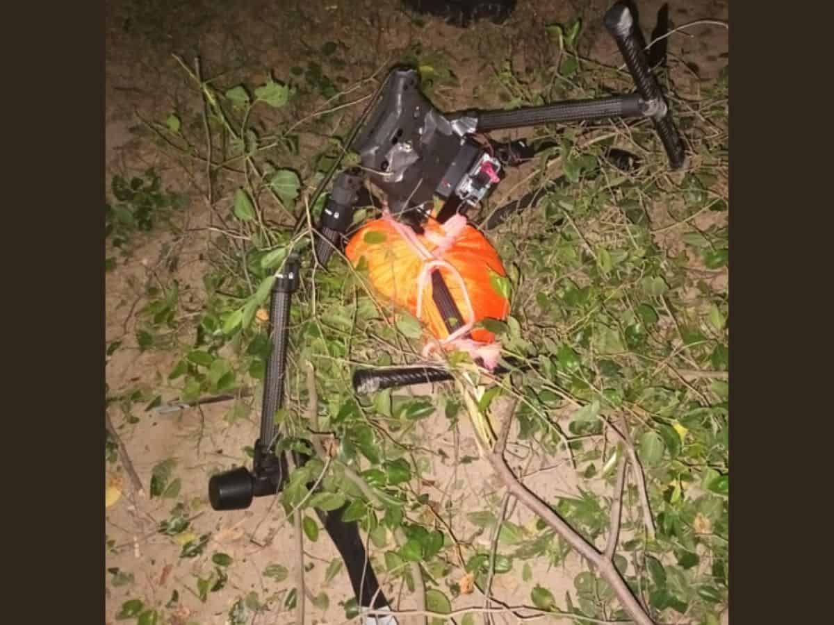 BSF, Punjab Police seize broken drone, 3.4 KG heroin in Ferozepur