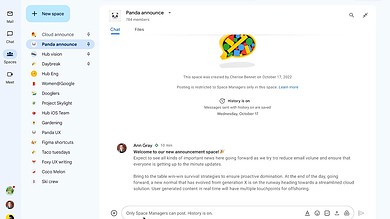 Google Chat to show view counts for messages in spaces