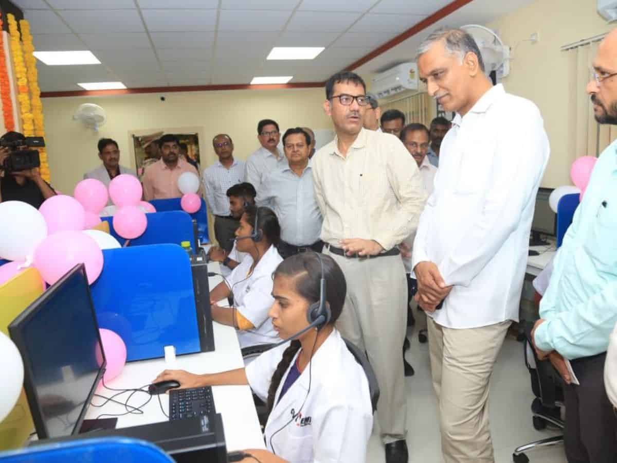 Hyderabad: Harish Rao launches Centralized Emergency Response Center