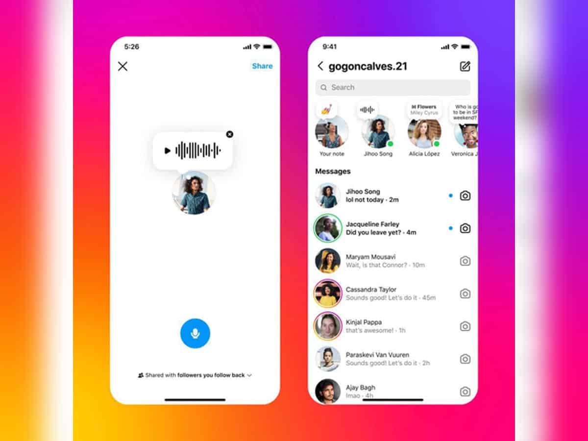 Instagram working on feature to create audio notes