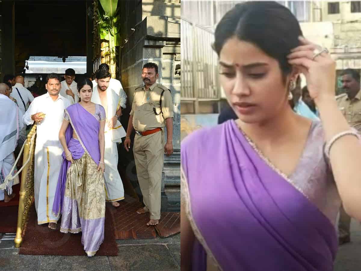 Janhvi Kapoor visits Tirupati temple after secret engagement?
