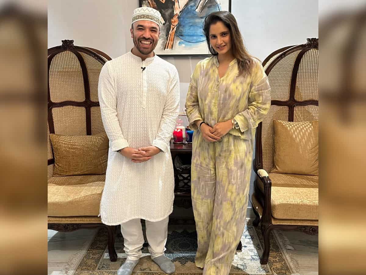 Emirati influencer Khalid Al Ameri meets Sania Mirza, see pics