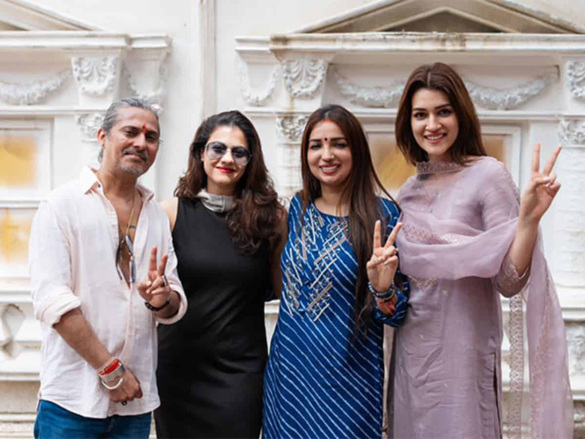 Kriti Sanon, Kajol start shooting for Kanika Dhillon’s ‘Do Patti’