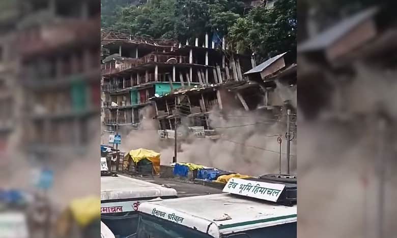 Himachal Pradesh: 8 buildings collapse as landslide hits Kullu
