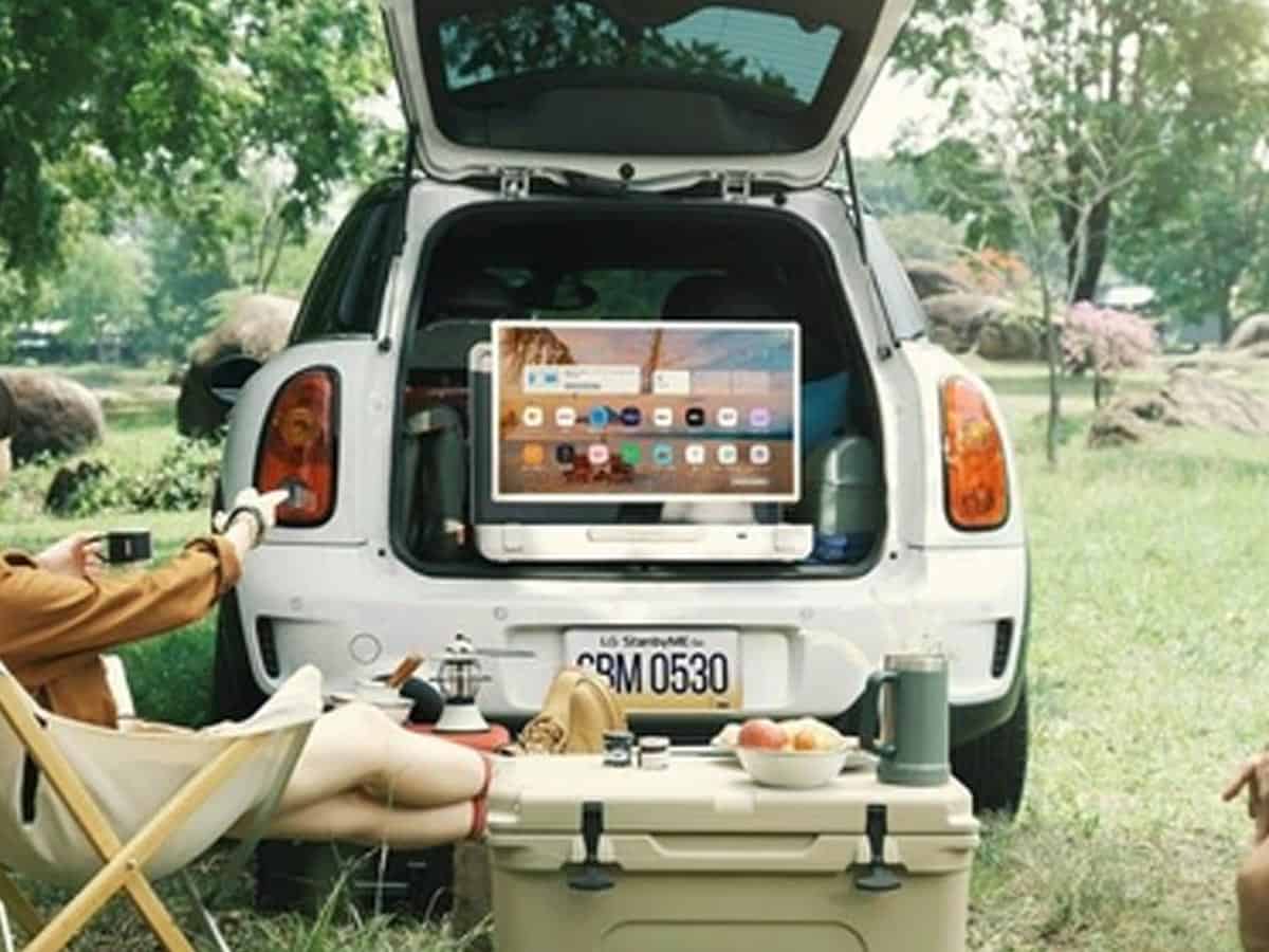 LG unveils portable TV that you can carry in your car