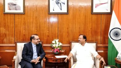 MoS Muraleedharan thanks Iranian envoy Iraj Ilahi for early release of 8 Indian fishermen