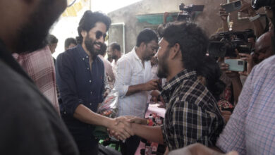 Naga Chaitanya spotted meeting fishermen families in Srikakulam