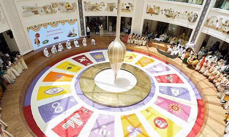 UAE’s 250sq metre Onam Pookalam’ reflects the 17 Sustainable Development Goals