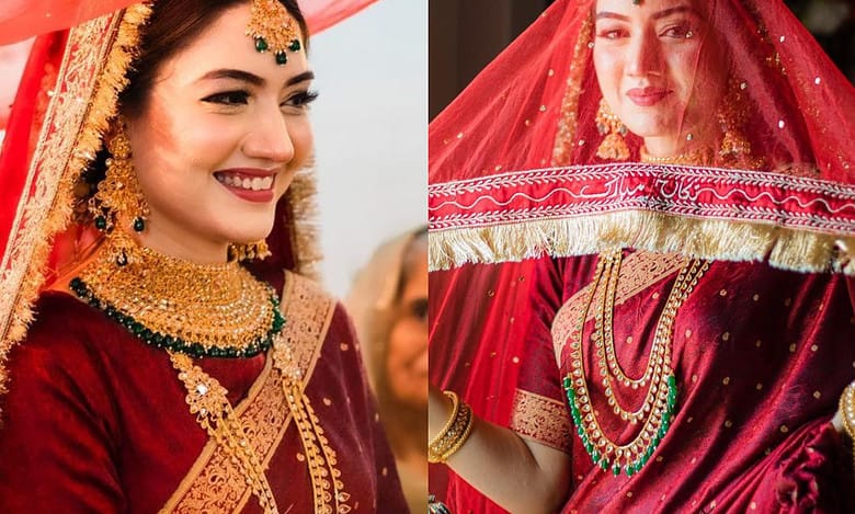 Captivating Hearts: Pakistani bride's unique Saree choice stuns