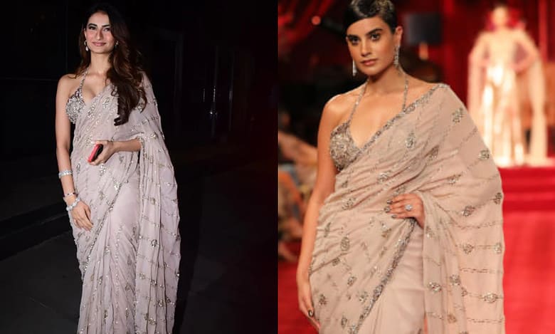 Palak Tiwari stuns in Rs1.1L saree at recent engagement party