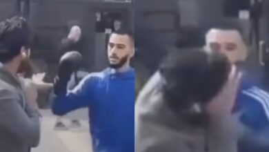 Video: Young man in boxing gloves confront Stockholm's Quran desecrator