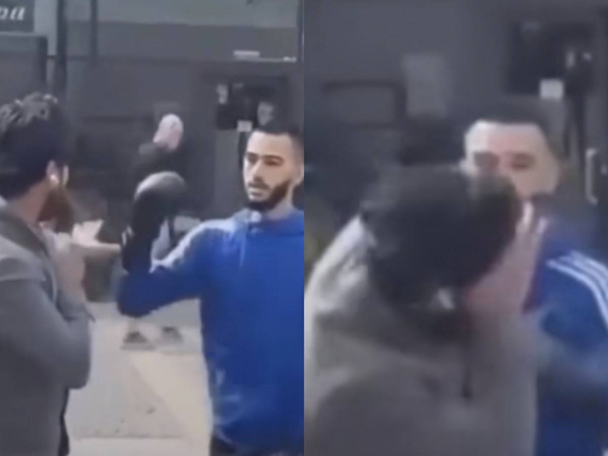Video: Young man in boxing gloves confront Stockholm's Quran desecrator