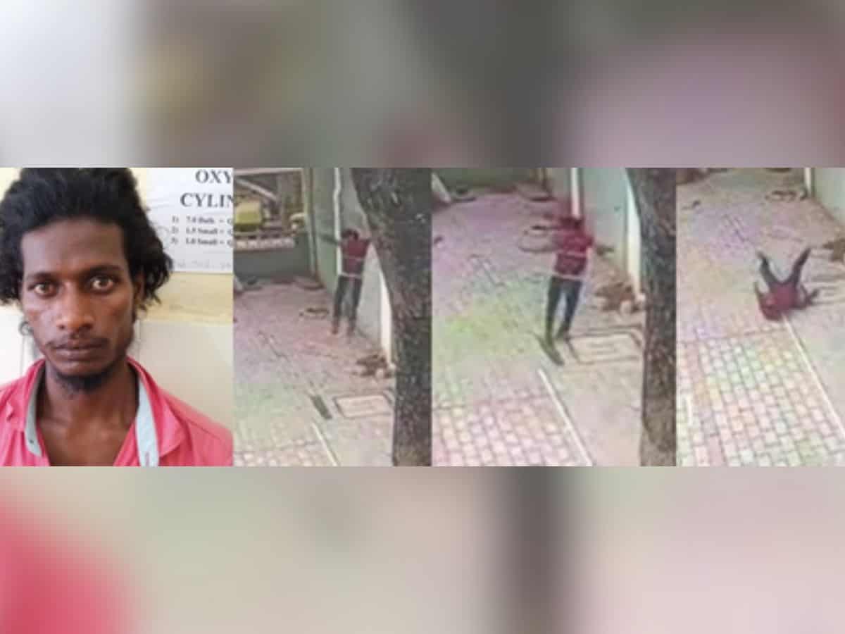 Video: Rape accused jumps 40 feet tall wall in Karnataka