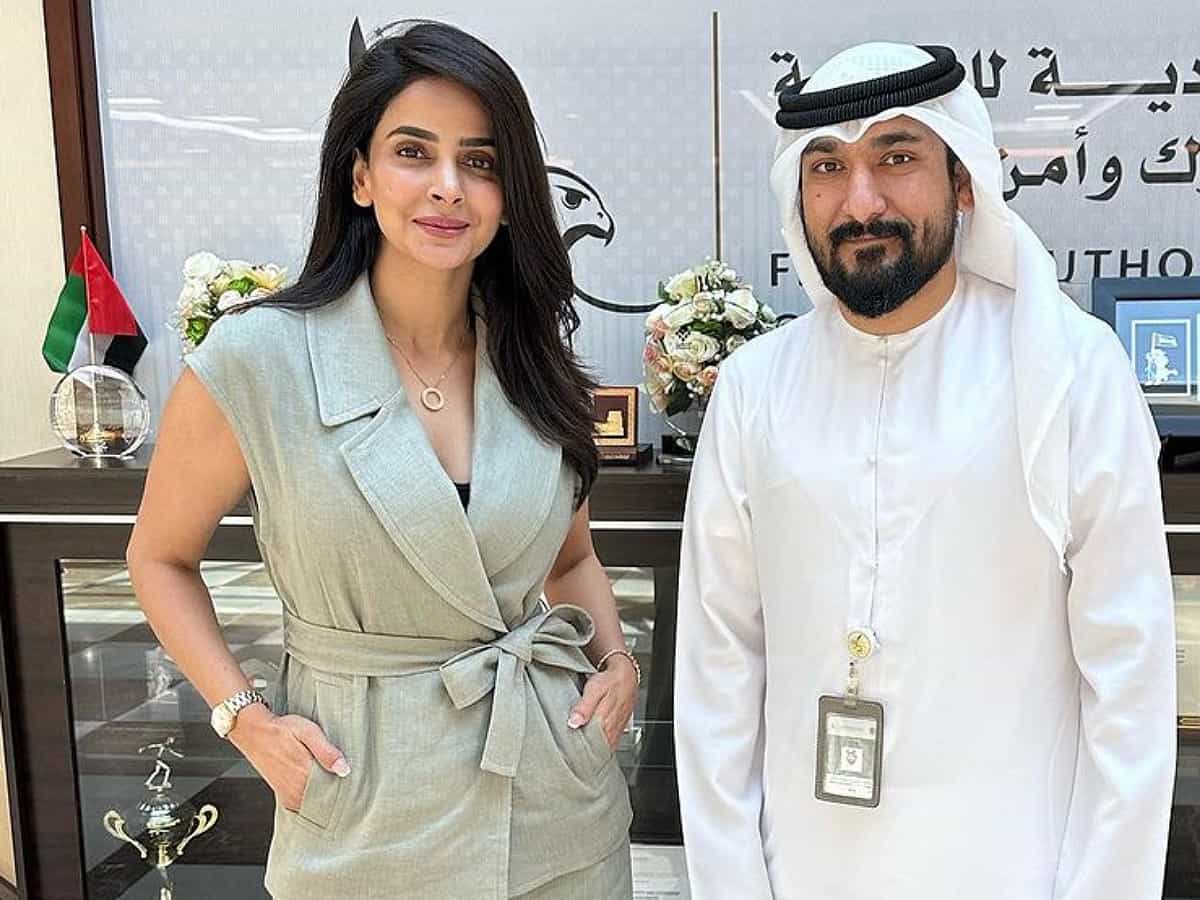 Pakistani actress Saba Qamar honoured with UAE’s golden visa