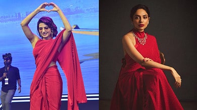 Samantha or Sobhita: Who wore Sabyasachi red saree better?