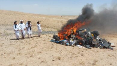 Taliban burned musical instruments in Herat