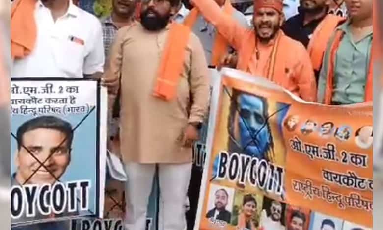 UP: Hindu organisation protests against Akshay Kumar’s OMG 2