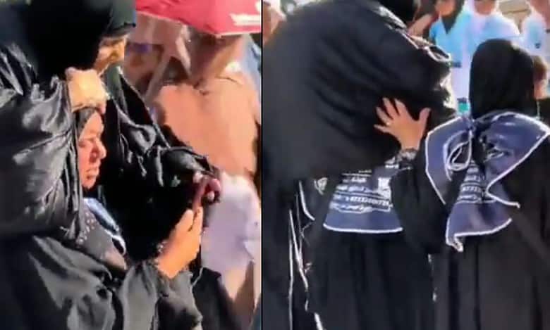 Watch: Woman carries mother on shoulders for prayer at Prophet’s mosque