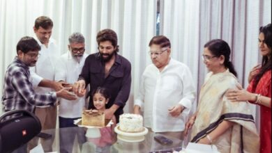 Celebrations at Allu Arjun's Hyderabad home: Pics, videos