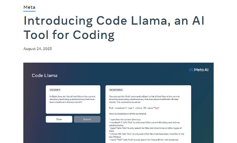 Meta launches its own AI code-writing tool