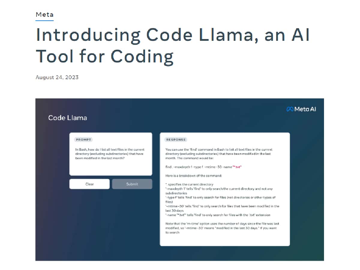 Meta launches its own AI code-writing tool