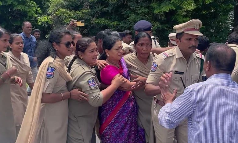 Telangana: BJP protest triggers tension in Nirmal town