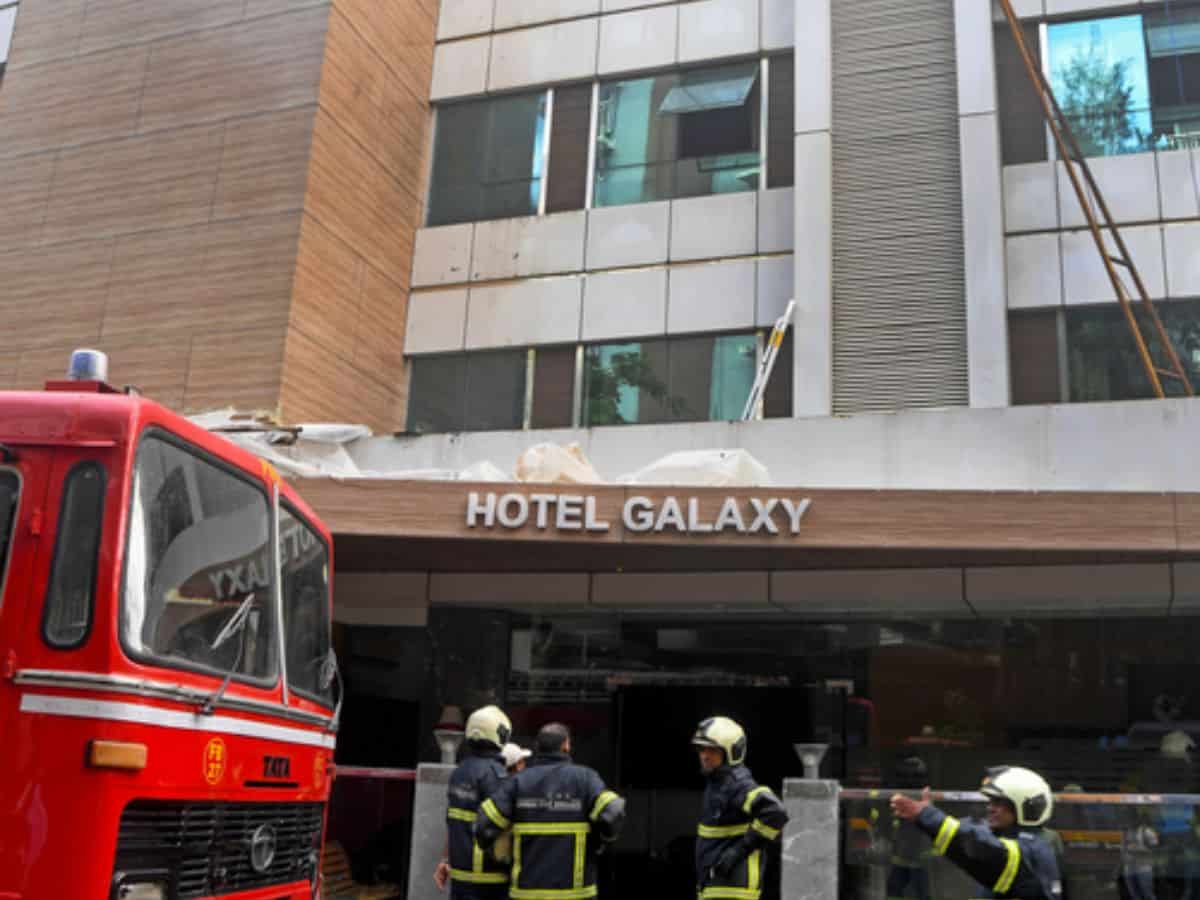 major fire in a Hotel Galax, Mumbai's Santacruz east