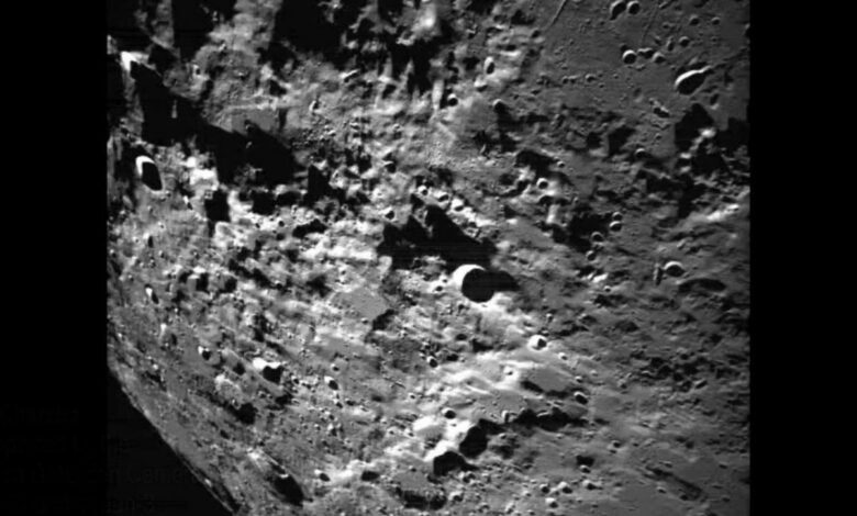 ISRO releases images of the Moon captured by Chandrayaan-3's Lander