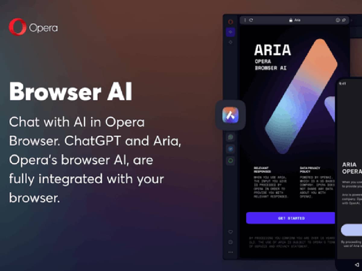 Opera's iOS web browser gets AI assistant 'Aria'