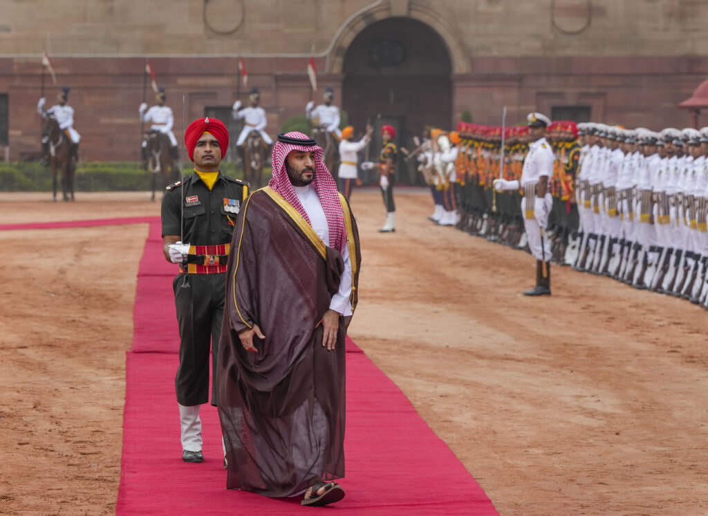 Saudi Arabia's Crown Prince's ceremonial reception