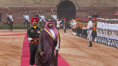 Saudi Arabia's Crown Prince's ceremonial reception