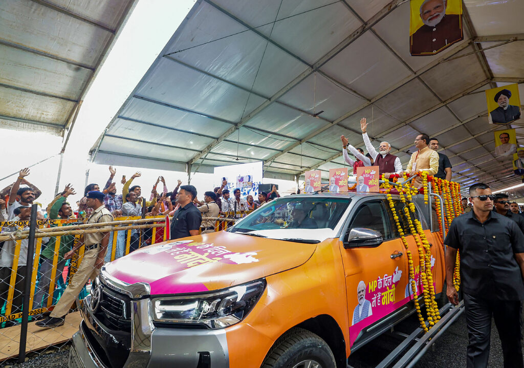 In pics: Prime Minister Narendra Modi in Madhya Pradesh