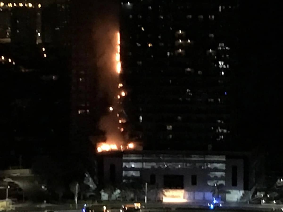 Dubai: 'Loud bang' heard as massive fire breaks out in residential building