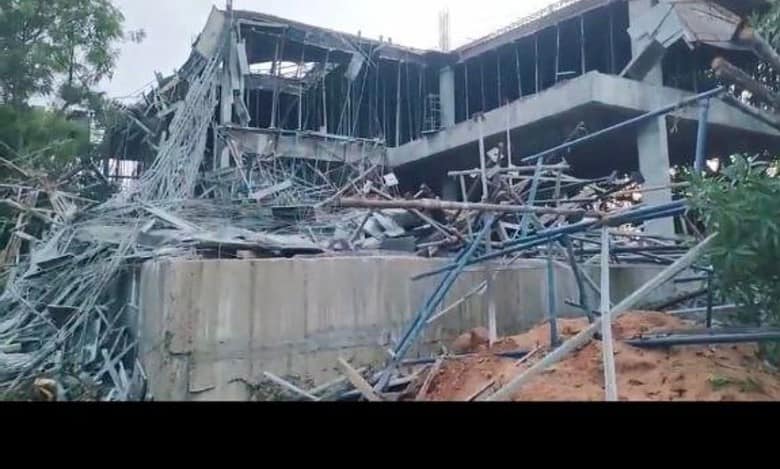 Hyderabad: 2 killed as under-construction building slab falls in Pahadishareef